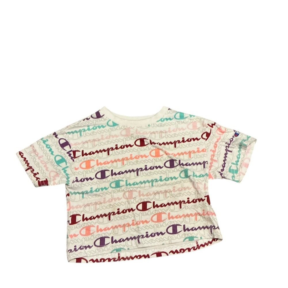 🩵Champion Red and Purple Short Sleeve Tee